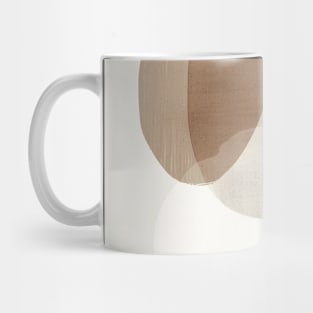 Neutral Tones Abstract Shapes Mug